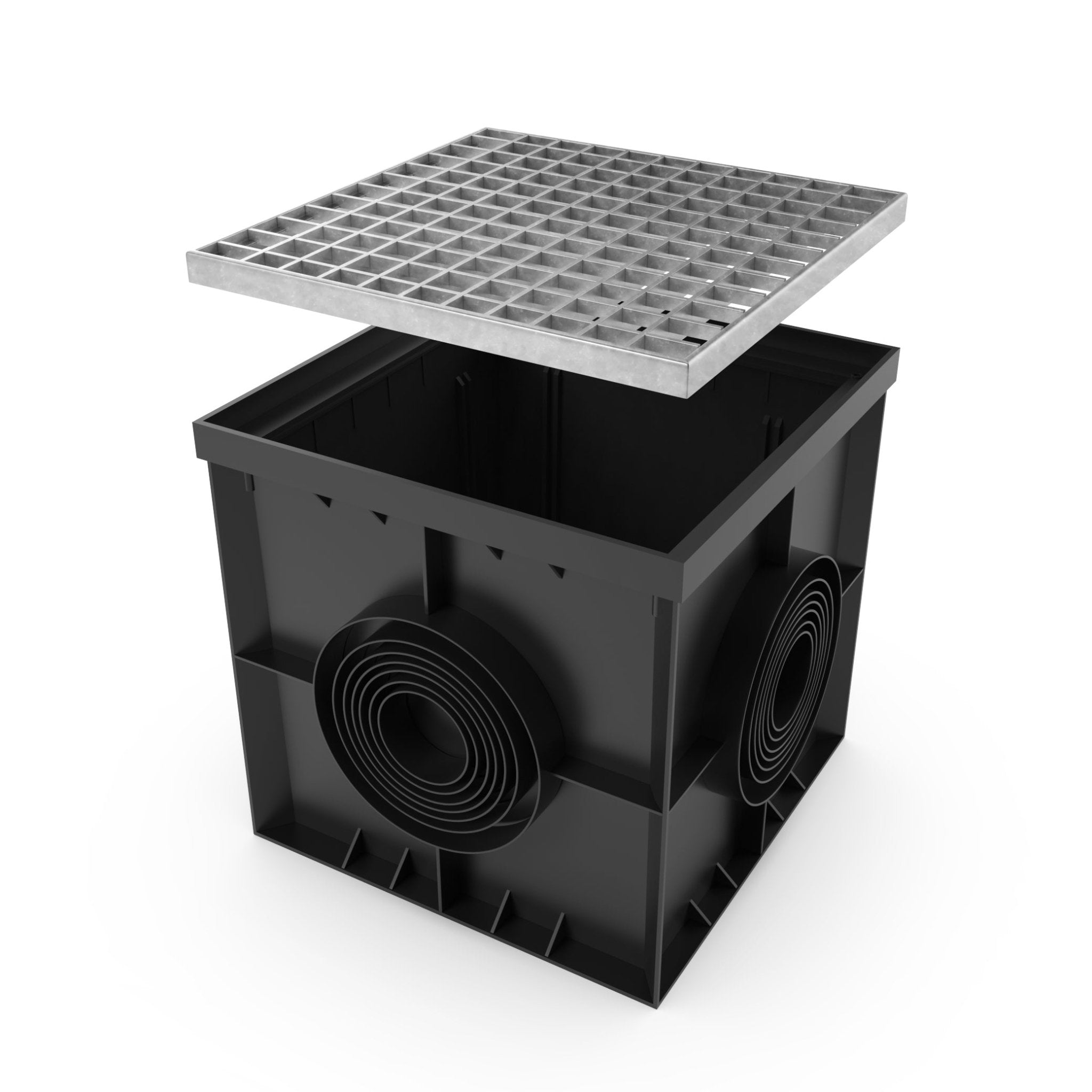 16x16 Catch Basin Galvanized Stamped Steel PKG - Vodaland