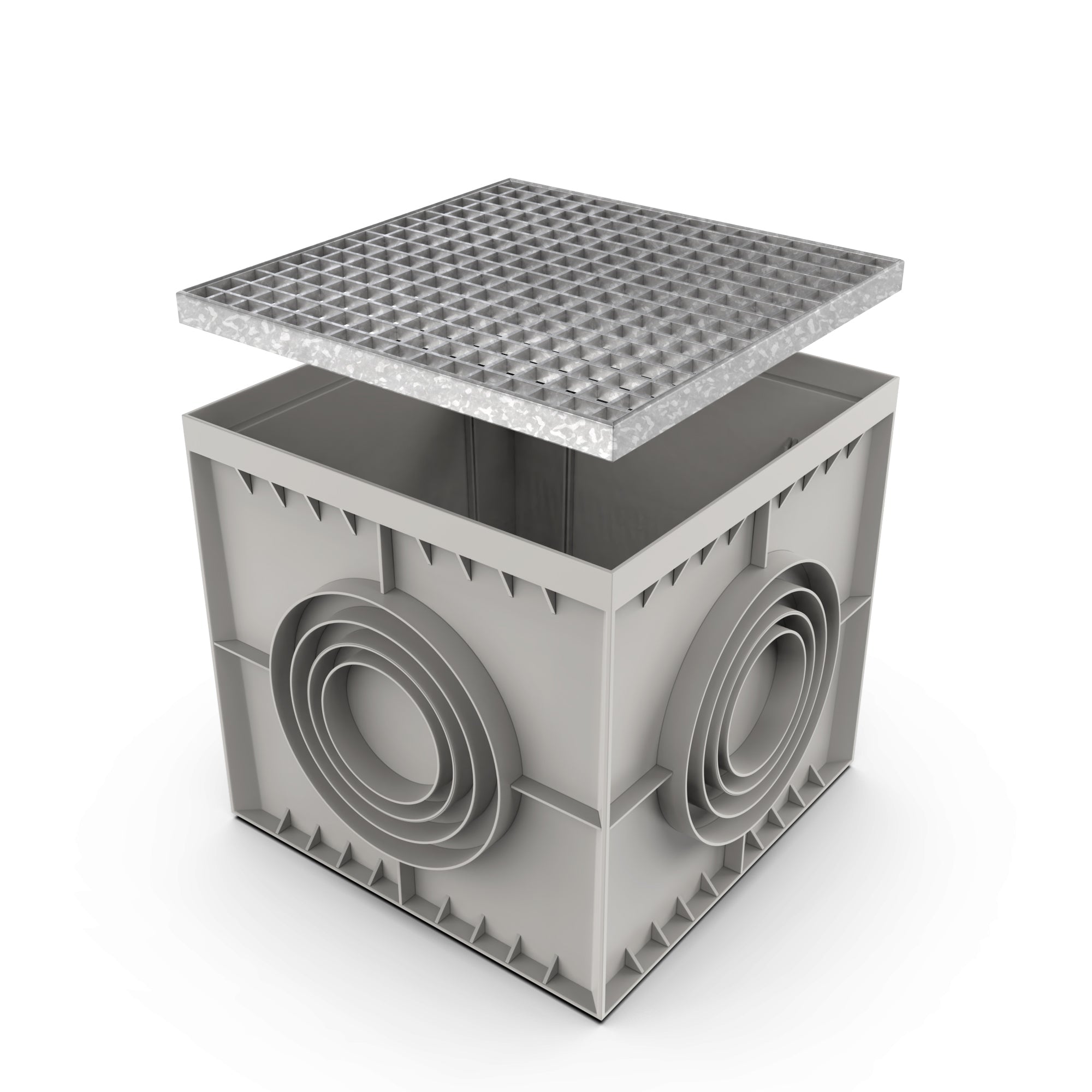 22x22 Catch Basin Galvanized Steel PKG - Vodaland