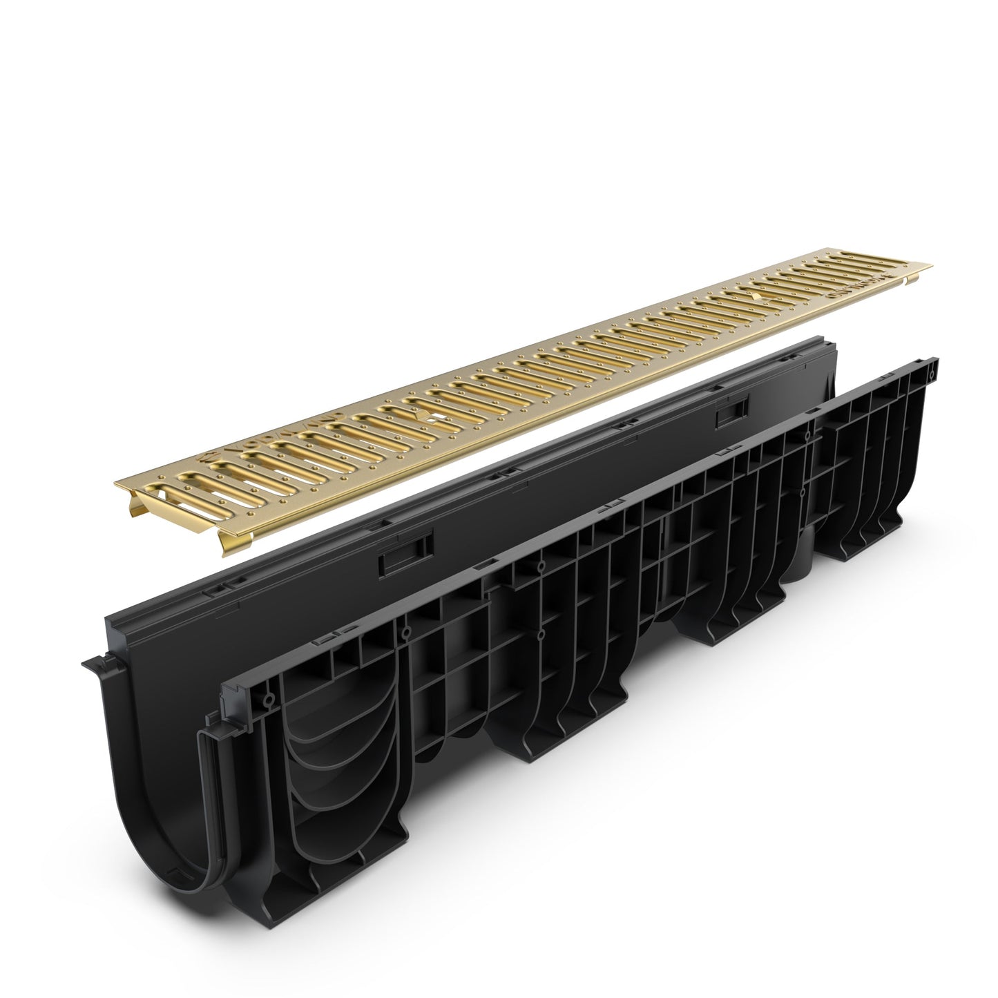 4" Channel Brass Grating Package - Vodaland