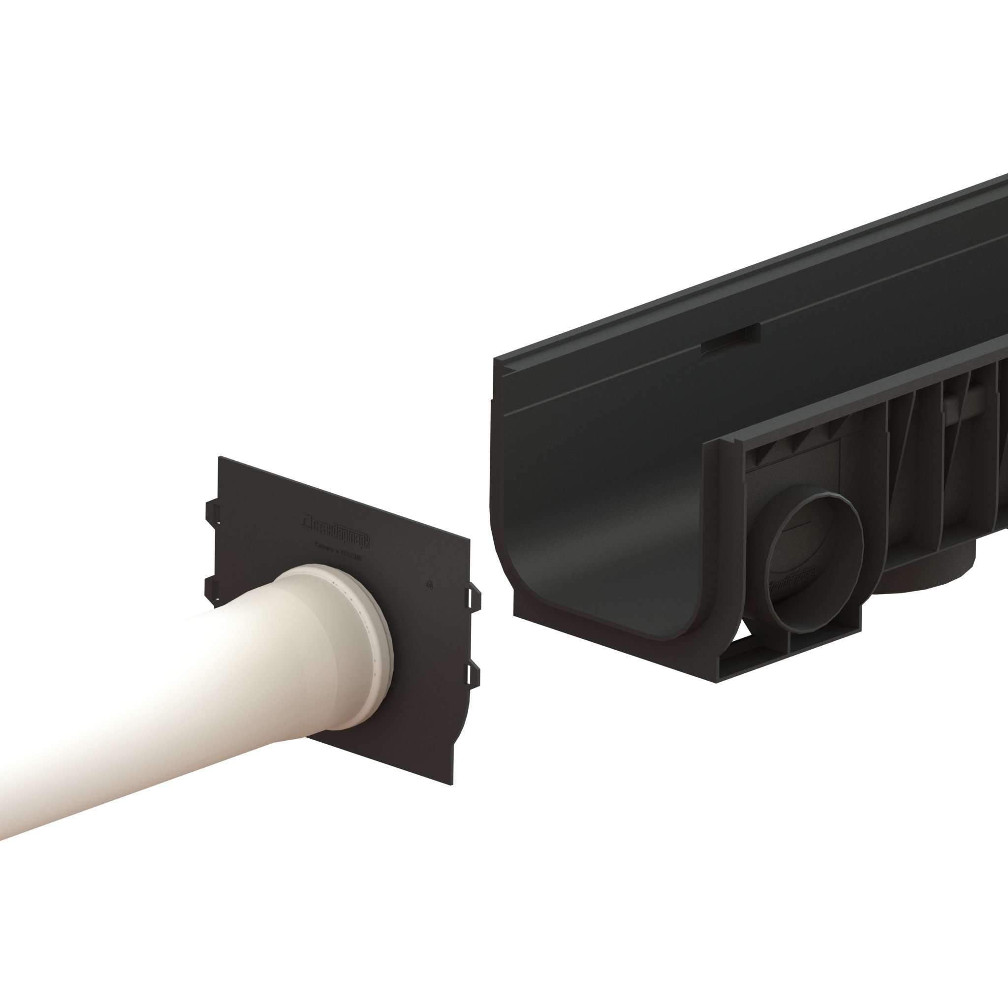 8" Channel - 8" Depth ADA Cast Iron PKG Trench Drain Standartpark 