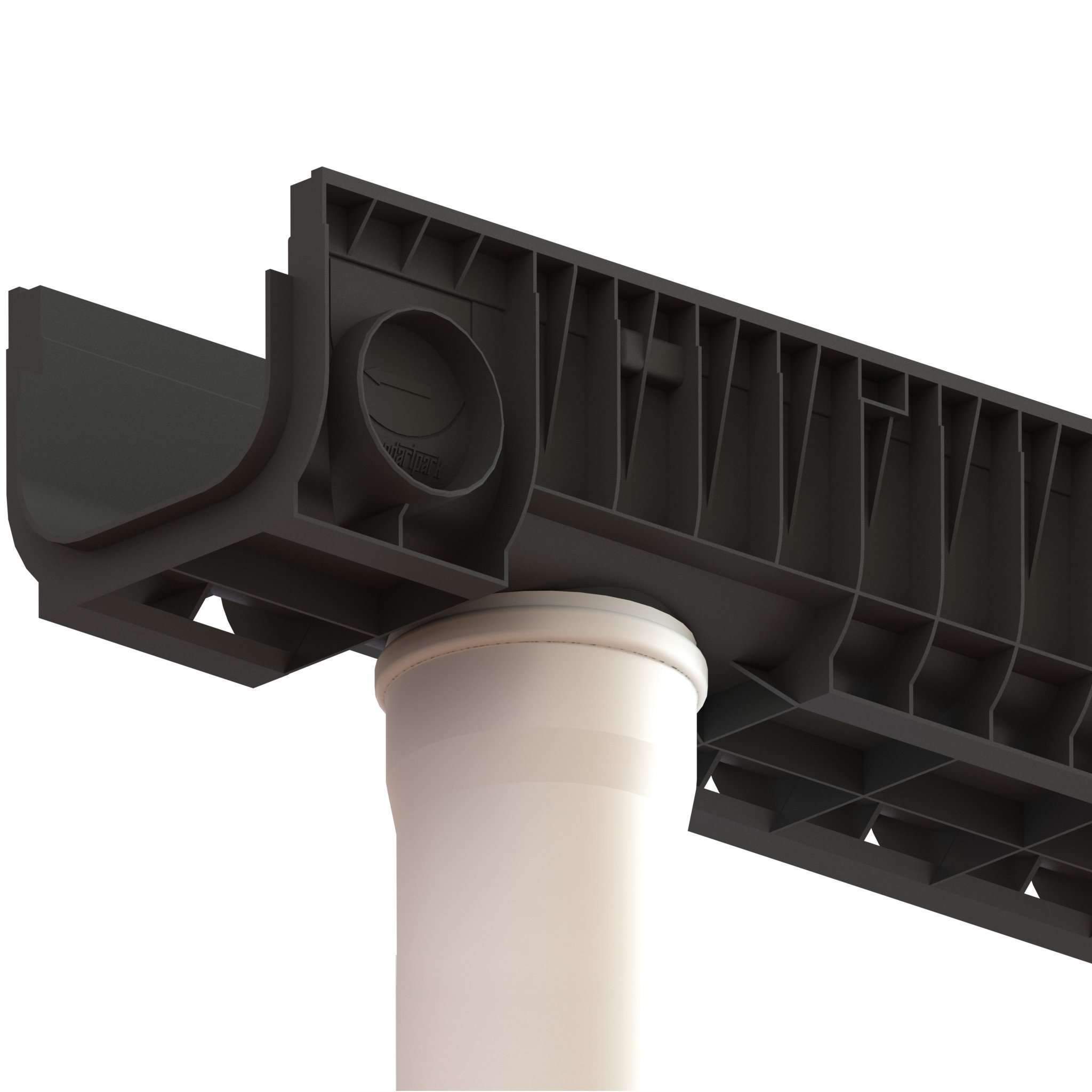 8" Channel - 8" Depth ADA Cast Iron PKG Trench Drain Standartpark 