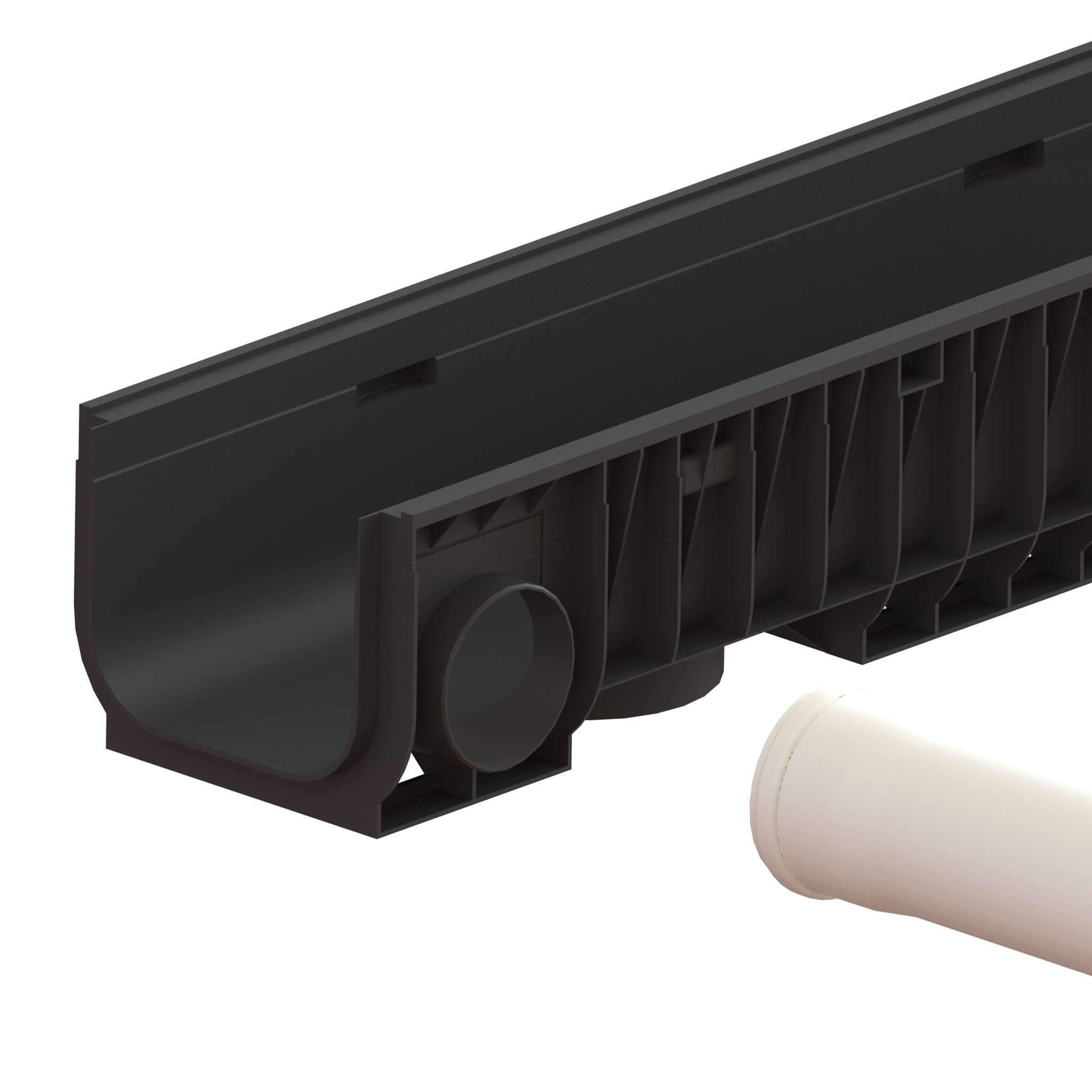 8" Channel - 8" Depth ADA Cast Iron PKG Trench Drain Standartpark 