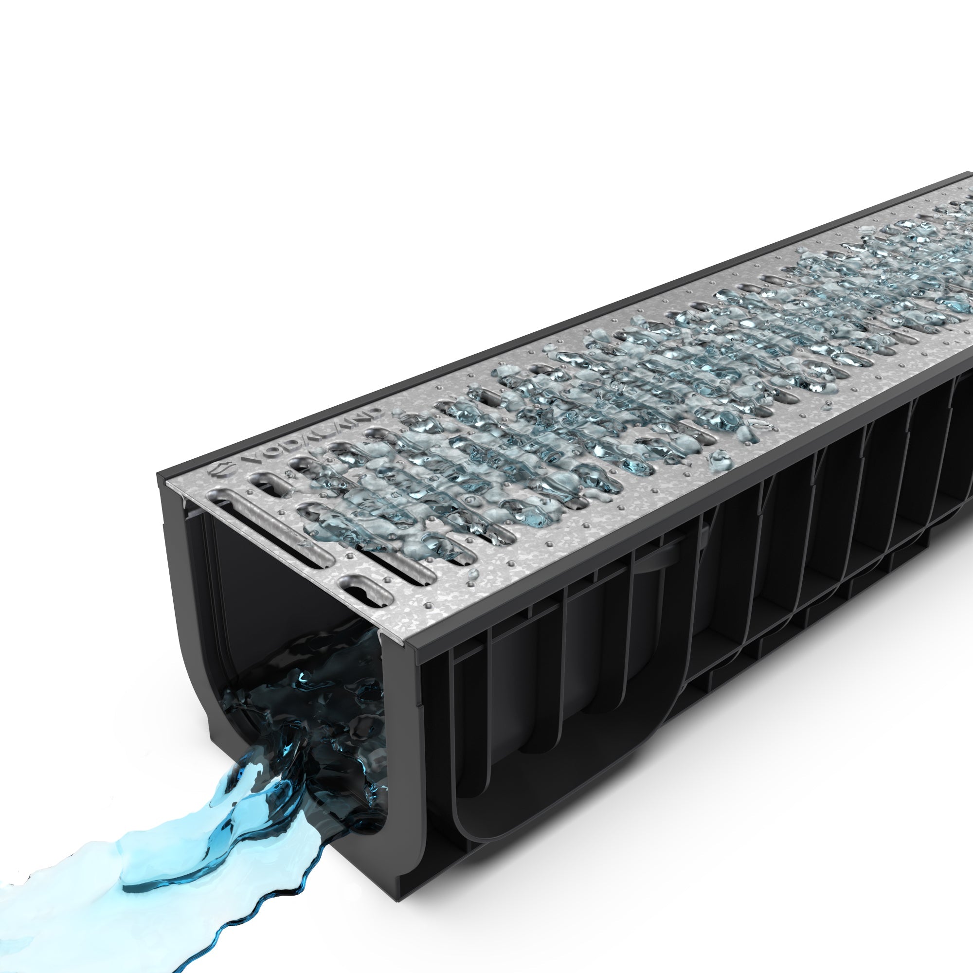 8" Channel Galvanized Stamped Steel Package - Vodaland