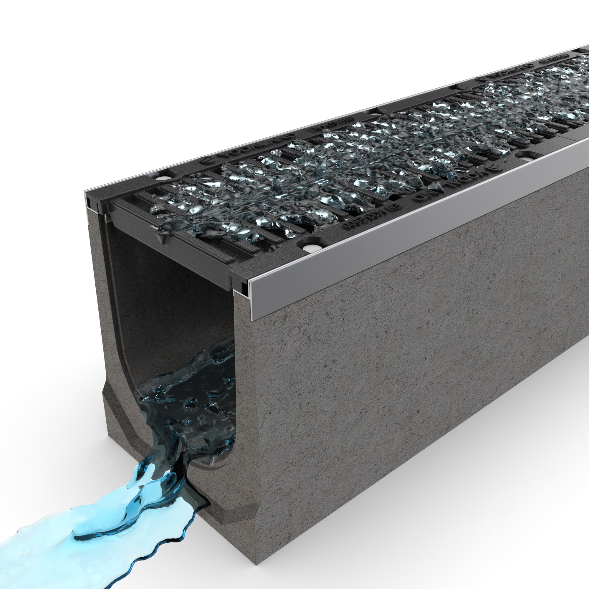 8" Fiber Reinforced Pre Slope Channel 1% Slope - Vodaland