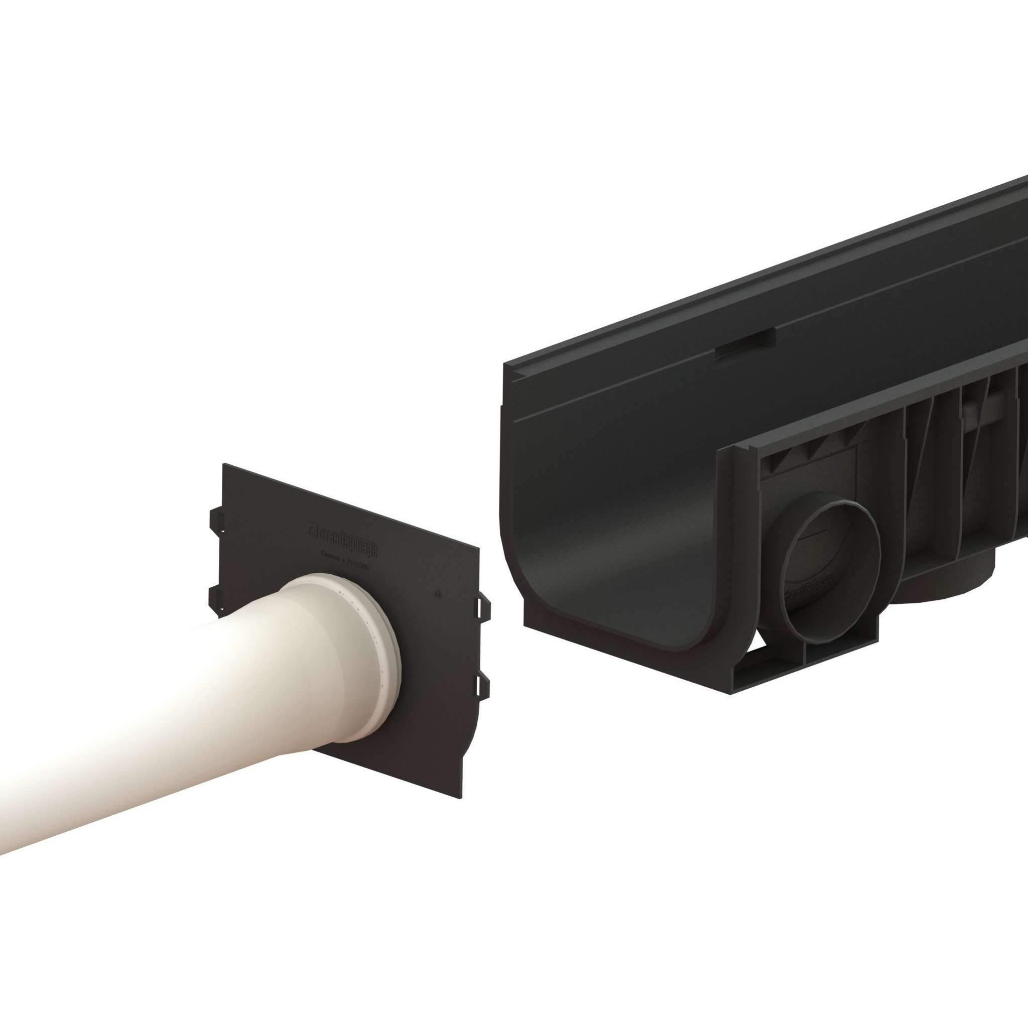 8" Channel - 8" Depth - Ductile Cast Iron Slotted PKG Trench Drain Standartpark 