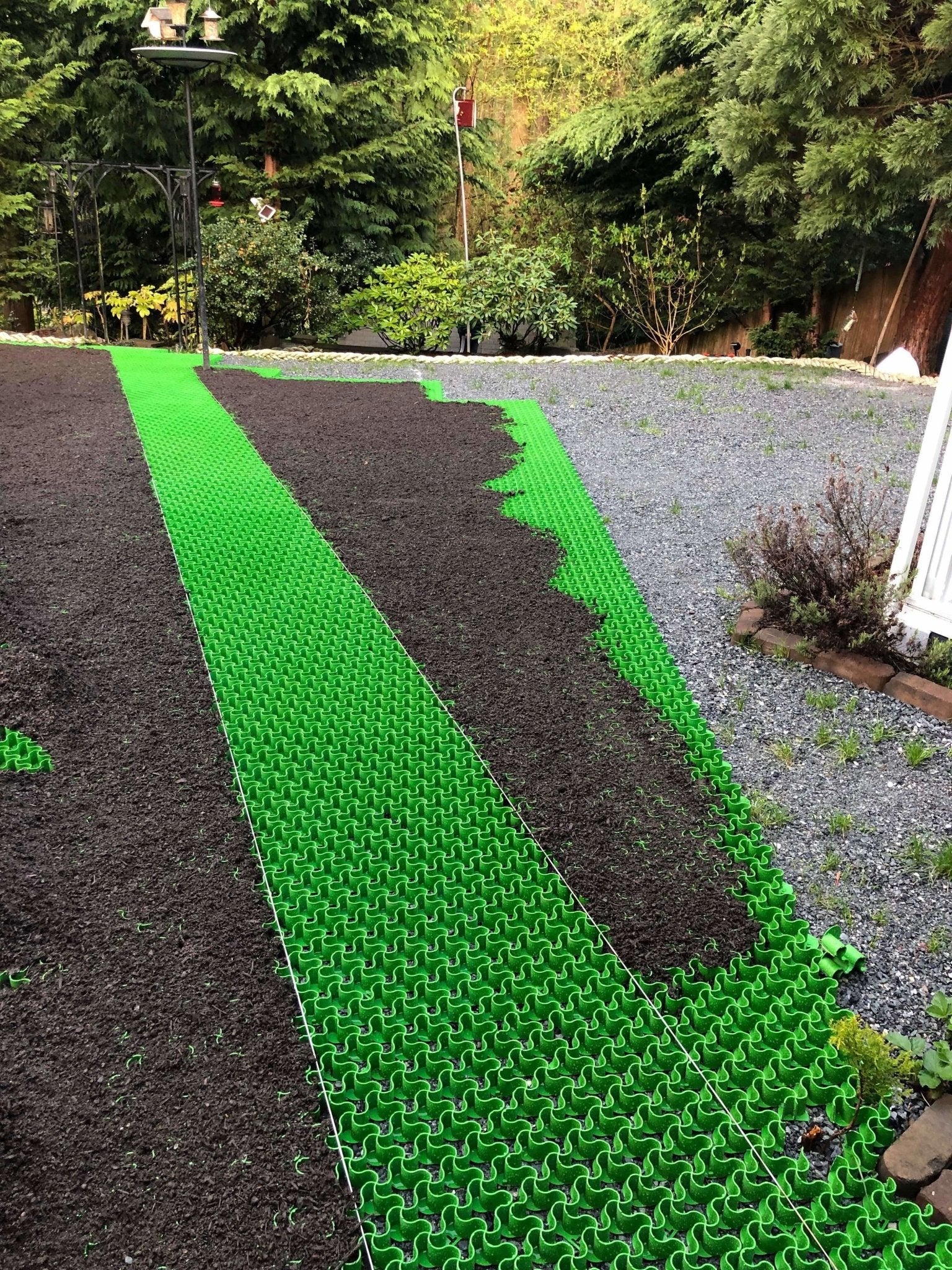 9X17ft Gravel Drive Grids Grass Driveway Grid Plastic Geo Grid Paving  4/6/8inch