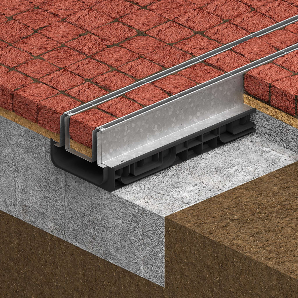 2 Point Slot Galvanized Steel TWIN Slot System